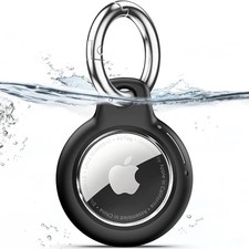 Upgrade Waterproof Airtag Holder with Apple Airtags Keychain, Hard PC Air Tag Ca