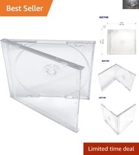 Simple Design Clear CD Jewel Cases, 10 Pack   Protect Your Music Collection