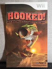 Hooked! Real Motion Fishing Instruction Booklet - Manual Only - Nintendo Wii