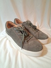 JSlides Noca Platform Lace-Up Sneaker in Cactus Suede Women's Sz9
