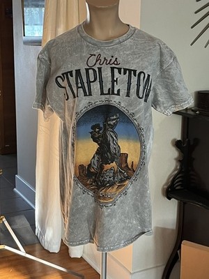 Chris Stapleton White Horse Shirt T-shirt Top sz Women s M