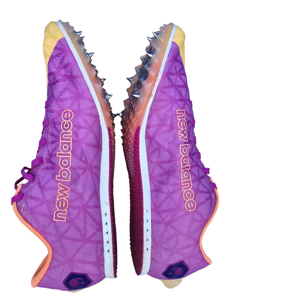New Balance MD500 V8 Racing Track Spikes Shoes Purple Yellow Men Size 7.5 New Balance MD500 V8 Racing Track Spikes Shoes Purple Yellow  main image 2