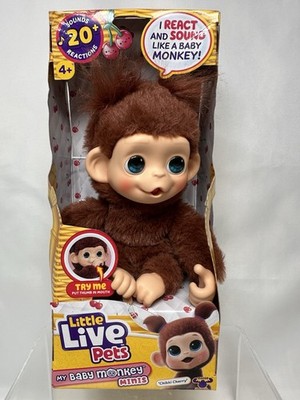 Little Live Pets Baby Monkey Mini CHIKKI CHERRY New Ships Now !