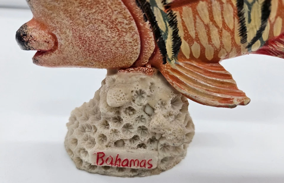 Estatuilla de recuerdo moldeada de peces tropicales de Bahamas Foto 4 de 4