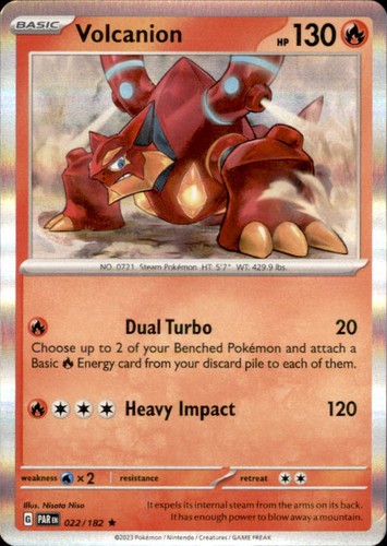 Pokemon Volcanion 22/182 Paradox Rift Holo 5 Card Lot