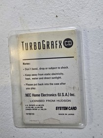 TG16 - Turbografx 16 TG-16 CD System Card - US Version - Tested And Working 