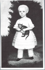 Cat Clip Art, Little Girls With Cats, Victorian Style Dress, Vintage Small