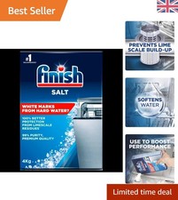 Efficient 4kg Dishwasher Salt for Hard Water - Spotless Dishes & Limescale Free 4.00 per kilo