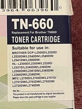 NEW TN-660 Brother Laser Printer Compatible Black Toner Cartridge