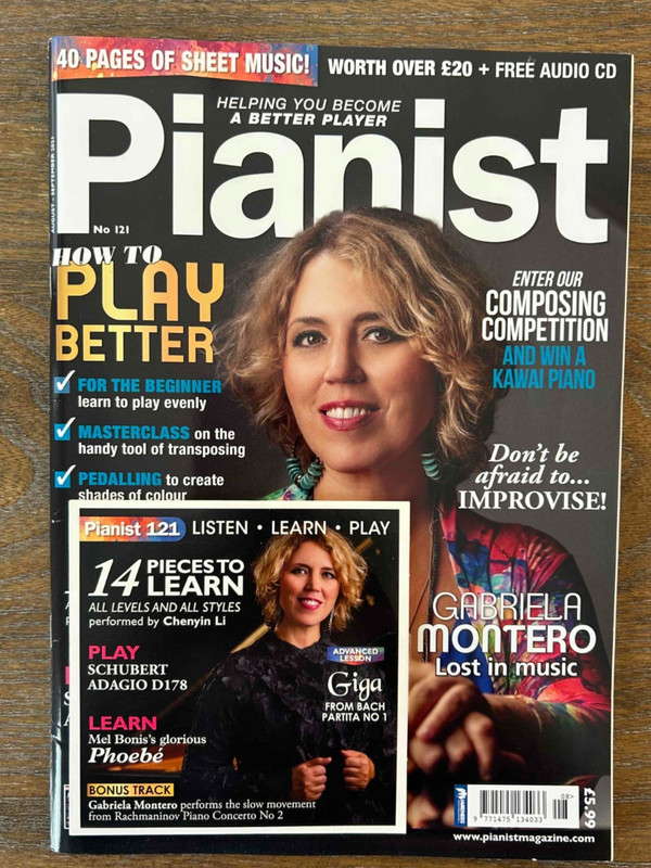 PIANIST Magazine Aug-Sep 2021 [Issue 121] + Companion Audio CD  Gabriela Montero