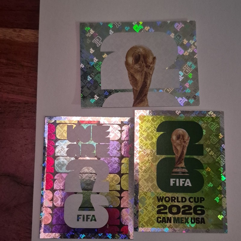 Panini FIFA World Cup 2026 Hologram Sticker Lot 3 FWC 1 4 7 Official