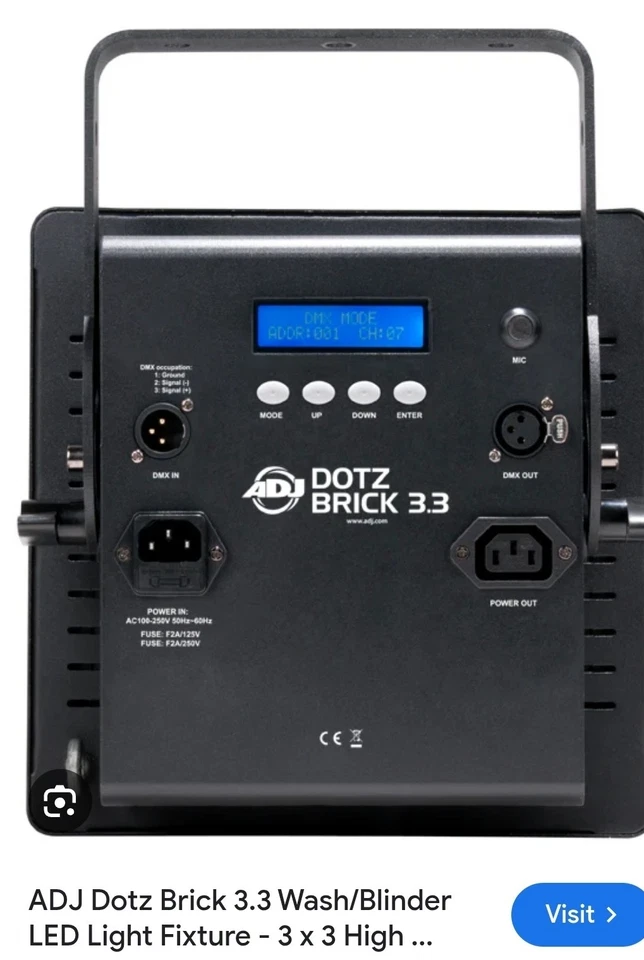 ADJ Dotz 3.3 Matrix Ultra Bright LED Wash Flood Binder Effect - Image 2 of 4