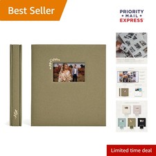 Elegant Scrapbook Album Holds 500 Photos 4x6 Acid-Free Durable