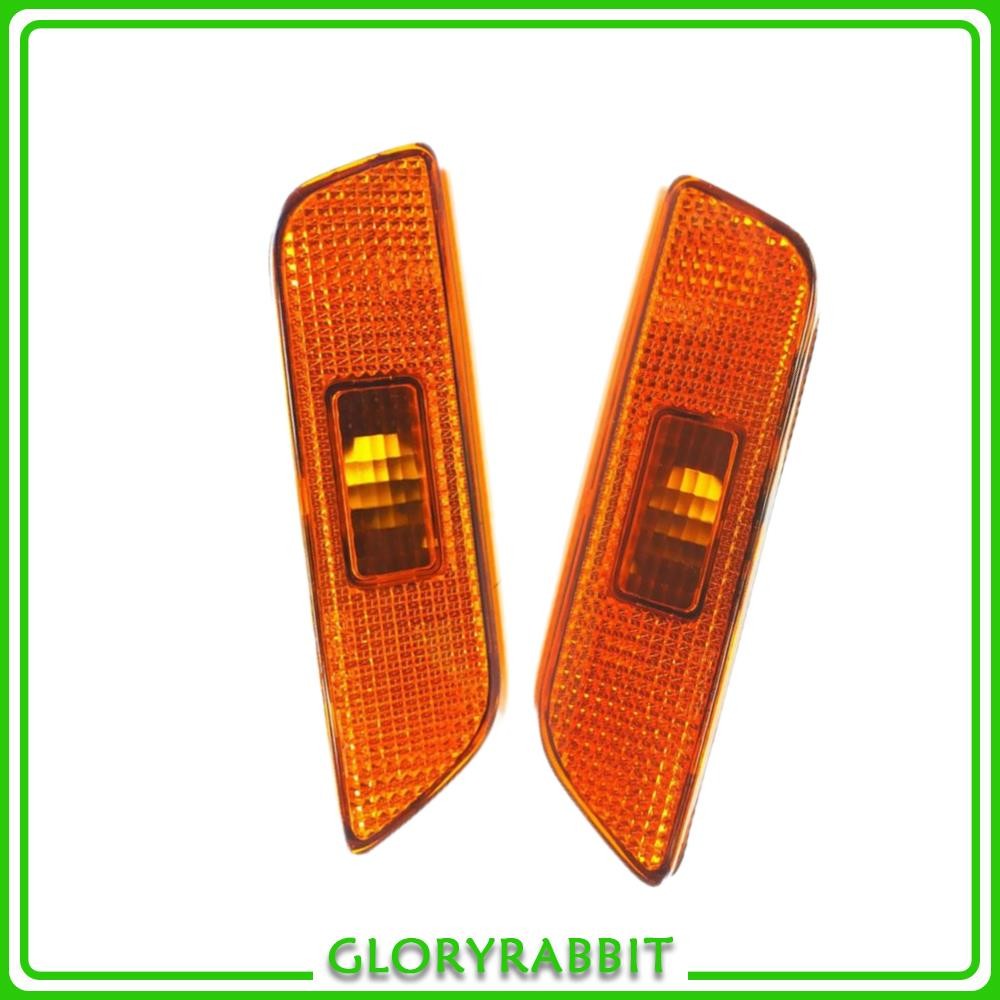 Front Left & Right Side Bumper Turn Signal Marker Light Fit For S80 1999-2006
