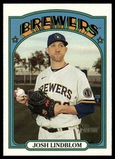 2021 Topps Heritage Josh Lindblom Milwaukee Brewers #289