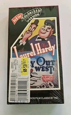 Laurel And Hardy Way Out West VHS SEALED Video Treasures VTG 