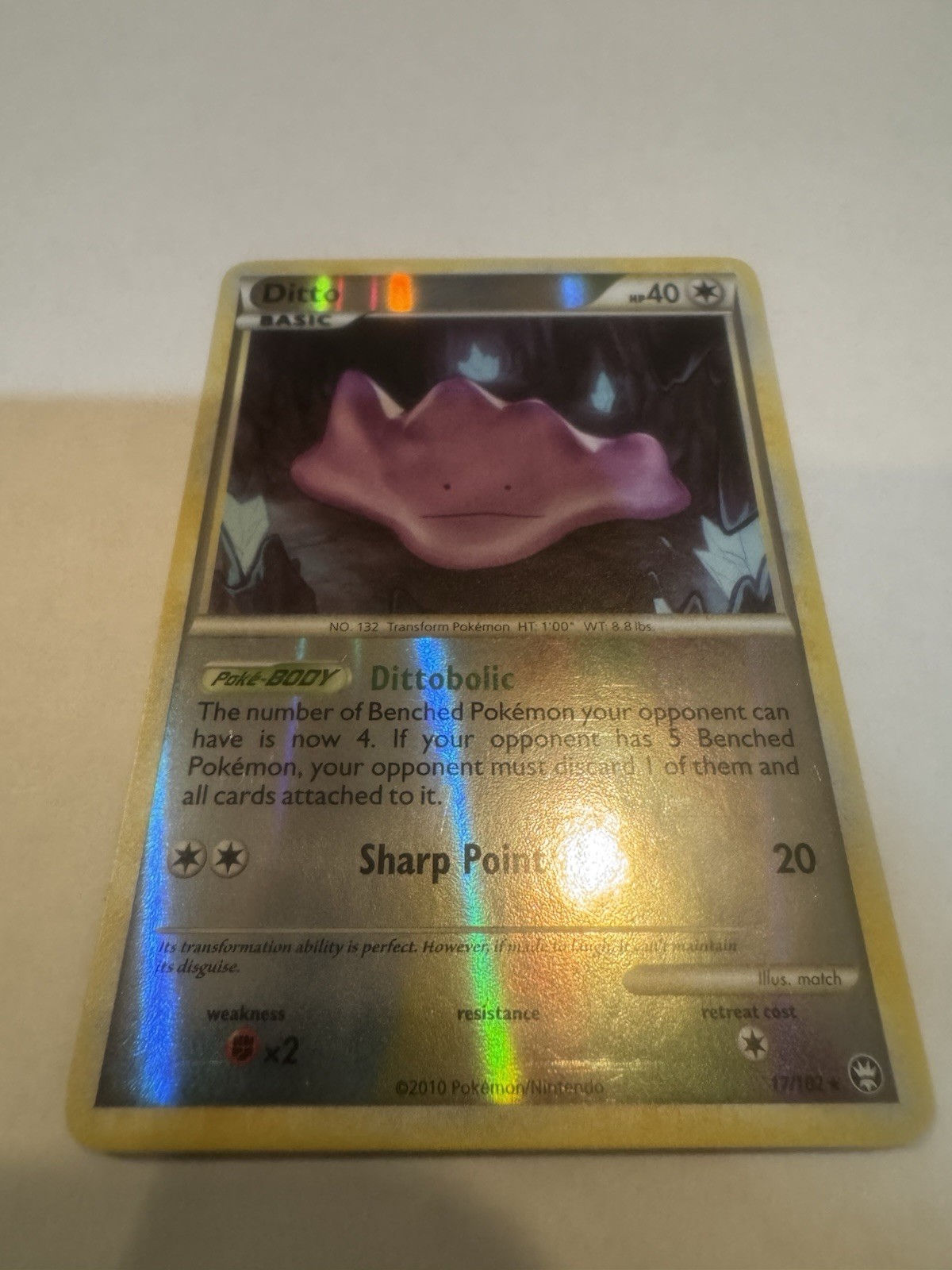 Pokémon TCG Ditto Triumphant 17/102 Reverse Holo Rare LP Condition