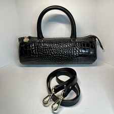 Clare V Croc Embossed Pepe Italian Leather Du...