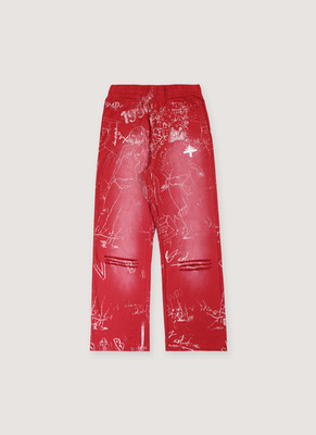 Vertabrae Silo Sketch Sweatpants Red