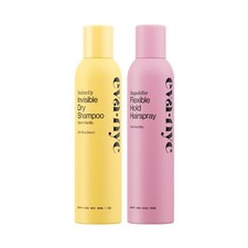 Eva NYC Invisible Dry Shampoo  Flexible Hold Hairspray Set - Oil-Absorbing, No