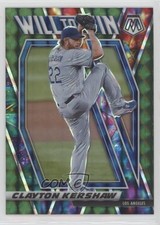 2021 Panini Mosaic Will to Win Green Mosaic Prizm Clayton Kershaw #WTW5 uk2
