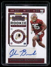 Jordan Brailford 2019 Panini Contenders Rookie Washington Redskins RC Card #233