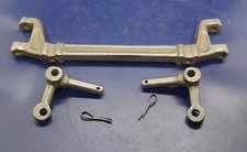 Gilbert Erector Set 1920's Part DI and DH 2 Cast Front Axle and Knuckles Nice
