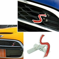 S Logo Badge Front Grille Emblem For Mini Cooper R52 R55 R56 R57 R60 R61 F54 F60 S Logo Badge Front Grille Emblem For Mini Cooper R52 R55 R56 R57 R60 R61 F54 F60