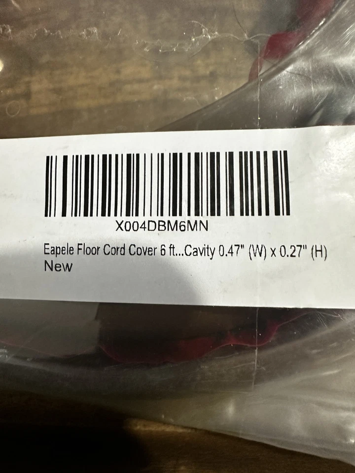 CUBIERTA DE CABLE DE PISO EAPELE 6 pies cavidad (ancho) 0,47” X,27 altura marrón Foto 3 de 4