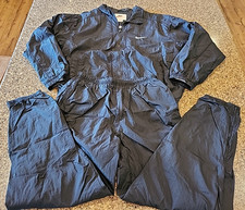 Nike Air Tracksuit Windbreaker 1990's Men's Large Black Retro Y2K Vintage