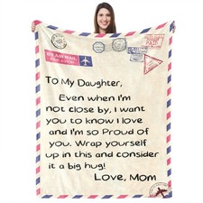 Daughter Gifts From Mom 55x70 To My Daughter Blanket Christmas Mothers Day