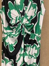 BNIB EVANS TWIST GREEN FLORAL PRINT SLEEVELESS MAXI DRESS SIZE 22- 24 - CG C41