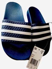 Adidas Originals Adilette Slides Sandals Boys Sz 4 Kids Girls Shower Shoes Beach