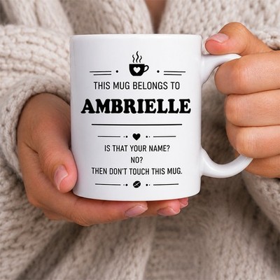 Personalisierte Ambrielle Tasse lustiges Geschenk zum Geburtstag Tee Kaffeetasse
