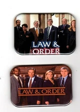 LAW AND ORDER  T V SHOW   2 REFRIGERATOR MAGNET  2" X 3"  WITH ROUNDED CORNER