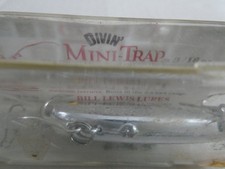 vintage bill lewis mini-trap new in box made in usa chrome sinking 1/4 oz 2 in