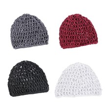 Mesh Crochet Hair Net Snood Breathable Hair Cover for Shopping Dance Photo Prop