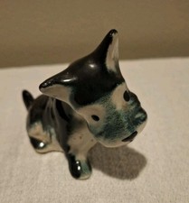 Vintage Scottish Terrier Scottie Porcelain Figurine 3" Tall