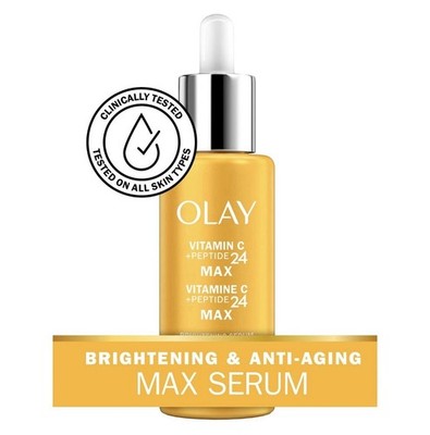 OLAY Vitamin C MAX 2X Peptides Brightening Serum - 1.3 FL OZ (40mL) - New!