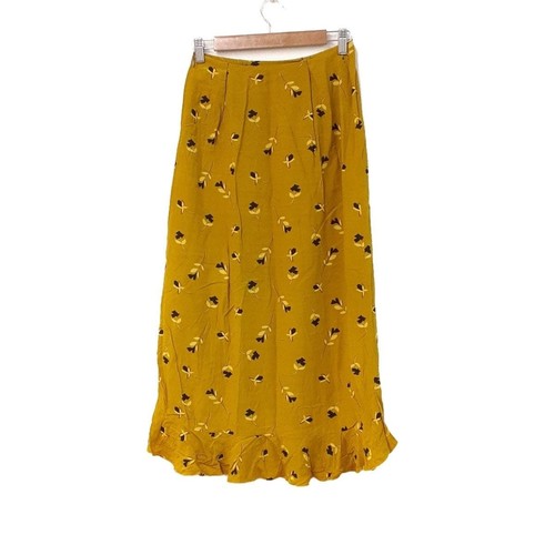 Auth IENA - Dark yellow Black Yellow Women's Skirt - Picture 2 of 6