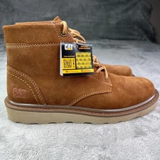 Caterpillar Narrate Work Boots Mens 7 Dachshund Soft Toe Workwear New