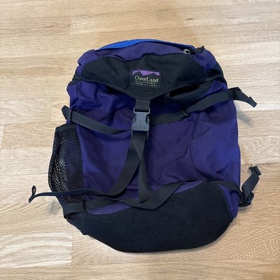 Overland Equipment Cycling Bicycle Bag Purple Black Roll Top Vintage USA Made