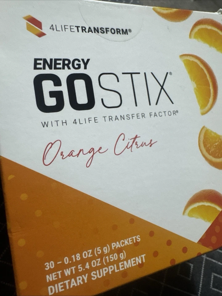 GO STIX CON SUPLEMENTO DIETÉTICO FACTOR DE TRANSFERENCIA 4LIFE 29 paquetes de una sola porción Foto 3 de 3