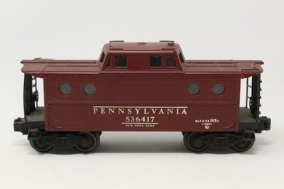 O Lionel Postwar Porthole Caboose Pennsylvania ''New York Work Zone'' 536417