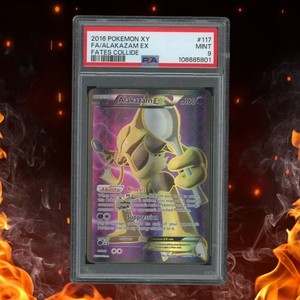 Pokemon XY Fates Collide ALAKAZAM EX 117/124 PSA 9
