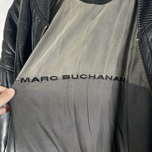 Marc Buchanan Sz 56 4XL Jacket Black Leather Indian Feather Exclusive Collection - Picture 11 of 17