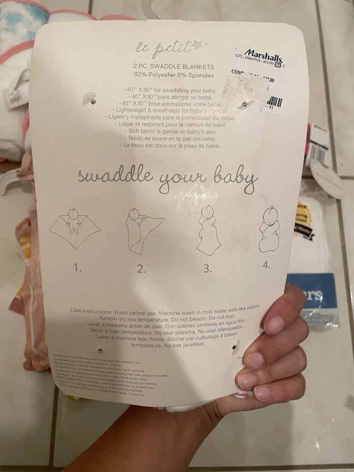 Paquete de regalo de baby shower para bebé niña Foto 4 de 4