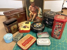 Job Lot Of  12 Vintage Collectable Empty tins