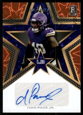 2023 Wild Card Automania Ivan Pace Jr Stars Dots Orange Auto