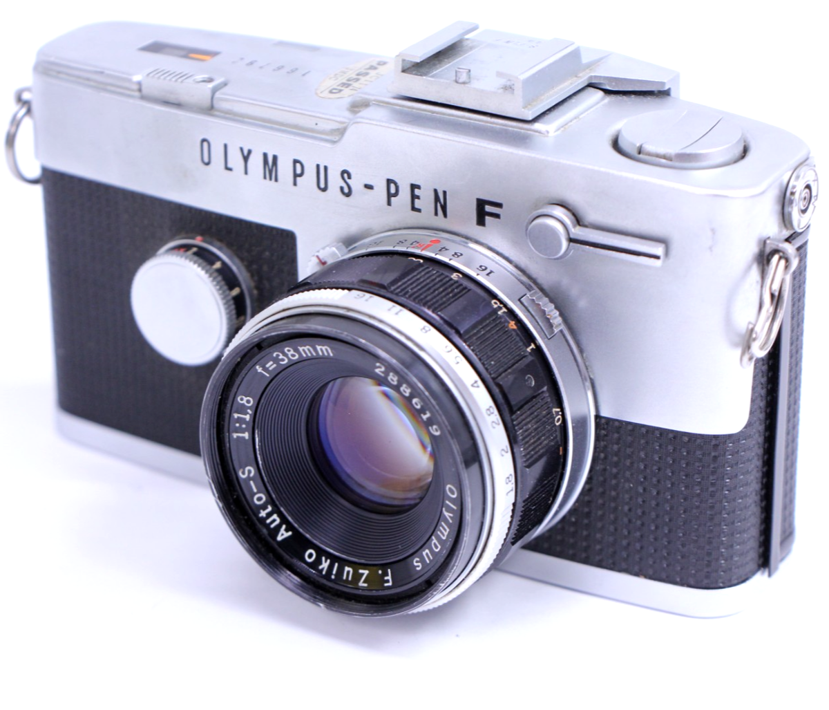 OLYMPUS PEN F 本体 F.Zuiko 38mm F1.8 Olympus Pen F FT Half Frame Film Camera f. Zuiko 38mm f1.8 Auto-S